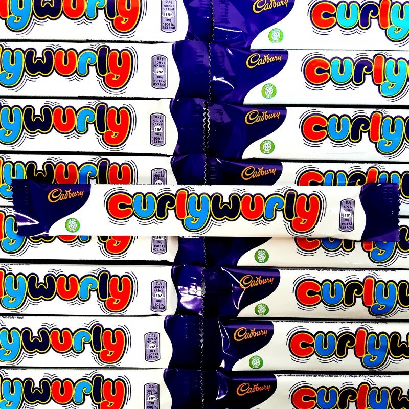 Chocolat Cadbury Curly Wurly (DDM dépassée)