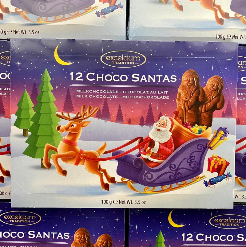 FRUTITOSCOM Père Noël Santa Claus Papa Noel avec 1000g de chocolat au lait