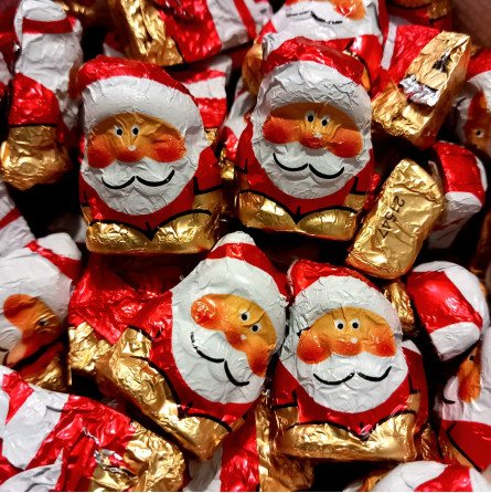 Mini Père-Noël Chocolat Au Lait (x5)